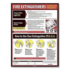 Federal & State Posters ComplyRight™ Lifesaving Posters; Fire Extinguisher Safety, English Version