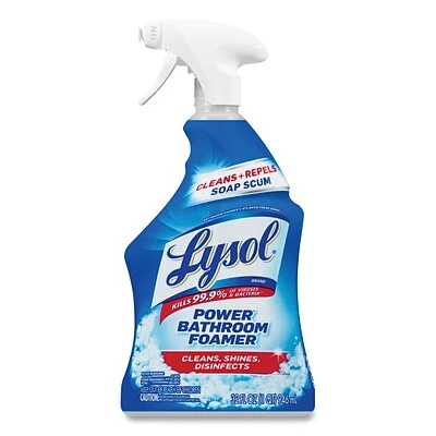 Disinfectant Cleaners & Sprays LYSOL® Brand Disinfectant Power Bathroom Foamer, Liquid, Atlantic Fresh, 32 Oz Spray Bottle 3 Disinfectant Cleaners & Sprays LYSOL® Brand Disinfectant Power Bathroom Foamer, Liquid, Atlantic Fresh, 32 Oz Spray Bottle
