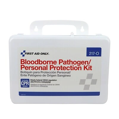 Emergency Kits First Aid Only Bloodborne Pathogen/Personal Protection Kit W/ Microshield, 25 Pieces (217-O) 5 Emergency Kits First Aid Only Bloodborne Pathogen/Personal Protection Kit W/ Microshield, 25 Pieces (217-O) - Image 3