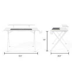 Office Desks Emerge Vizon 47" Gaming Desk, White Colorway (60986) 13 Office Desks Emerge Vizon 47" Gaming Desk, White Colorway (60986) -Ready America Shop 5547659C C042 4885 B1FC11D7A5AD932A s7