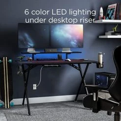 Office Desks Emerge Vizon 47" Gaming Desk, Black (59260) 12 Office Desks Emerge Vizon 47" Gaming Desk, Black (59260) -Ready America Shop 6A866737 9D61 4241 97FA87BD4C1E476D s7