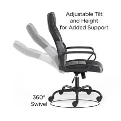 Gaming Chairs Staples Emerge Vector Luxura Faux Leather Gaming Chair, Black & Gray (61108) 12 Gaming Chairs Staples Emerge Vector Luxura Faux Leather Gaming Chair, Black & Gray (61108) -Ready America Shop 89CD6578 2767 4211 8D43ACC11F011A22 s7