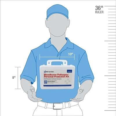 Emergency Kits First Aid Only 29 Piece Bloodborne Pathogen (BBP) Spill Clean Up Kit & Personal Protection With CPR Pack (216-O) 6 Emergency Kits First Aid Only 29 Piece Bloodborne Pathogen (BBP) Spill Clean Up Kit & Personal Protection With CPR Pack (216-O) - Image 4