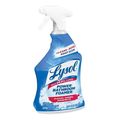 Disinfectant Cleaners & Sprays LYSOL® Brand Disinfectant Power Bathroom Foamer, Liquid, Atlantic Fresh, 32 Oz Spray Bottle 4 Disinfectant Cleaners & Sprays LYSOL® Brand Disinfectant Power Bathroom Foamer, Liquid, Atlantic Fresh, 32 Oz Spray Bottle - Image 2