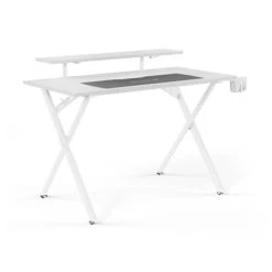 Office Desks Emerge Vizon 47" Gaming Desk, White Colorway (60986)