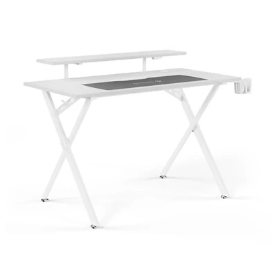 Office Desks Emerge Vizon 47" Gaming Desk, White Colorway (60986) 2 Office Desks Emerge Vizon 47" Gaming Desk, White Colorway (60986)