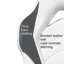 Gaming Chairs Staples Emerge Vortex Bonded Leather Gaming Chair, White And Gray (52503) 18 Gaming Chairs Staples Emerge Vortex Bonded Leather Gaming Chair, White And Gray (52503) -Ready America Shop D98EC319 51FB 49EC BFA4FEA1656E3146 s7