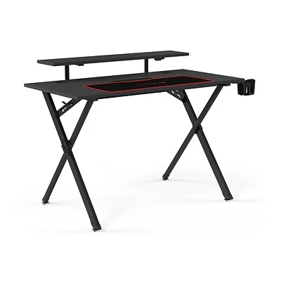 Office Desks Emerge Vizon 47" Gaming Desk, Black (59260) 3 Office Desks Emerge Vizon 47" Gaming Desk, Black (59260)