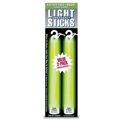 Flashlights & Lanterns Ready America™ 8 Hour Green Lightstick With Lanyard, 24/Pack 2 Flashlights & Lanterns Ready America™ 8 Hour Green Lightstick With Lanyard, 24/Pack