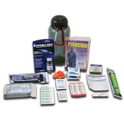 Ready America Emergency Kits Ready America 1 Person 1 Day Deluxe Water Bottle Survival Kitl 2/Pack (70060-2)