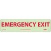 National Marker Safety Signs Notice Signs; Emergency Exit, 3X12, Glow Rigid -Ready America Shop m000342404 s7
