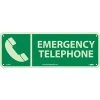 National Marker Safety Signs Notice Signs; Emergency Telephone, 5X14, Glow Rigid -Ready America Shop m000342459 s7