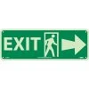 National Marker Safety Signs Notice Signs; Exit (W/ Door And Right Arrow), 5X14, Glow Rigid -Ready America Shop m000342461 s7