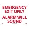 National Marker Traffic Warning Signs Information Labels; Emergency Exit Only Alarm Will Sound, 10X14, Adhesive Vinyl -Ready America Shop m000342897 s7