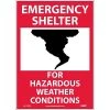 National Marker Safety Labels & Tags Emergency Shelter For Hazardous Weather Conditions; Graphic, 14X10, Adhesive Vinyl -Ready America Shop m000342948 s7
