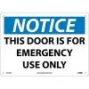 National Marker Safety Signs Notice Signs; This Door Is For Emergency Use Only, 10X14, .040 Aluminum -Ready America Shop m000343786 s7