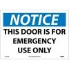 National Marker Safety Labels & Tags Notice Labels; This Door Is For Emergency Use Only, 10X14, Adhesive Vinyl -Ready America Shop m000343787 s7