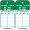 National Marker Lock Out Tags Accident Prevention Tags; Emergency Shower And Eye Wash Test Record, 6X3, Unrip Vinyl, 25/Pk -Ready America Shop m000343984 s7