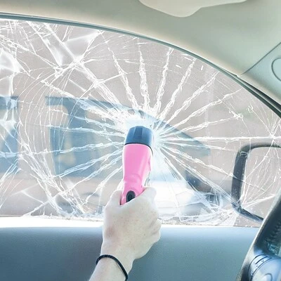 Flashlight, Emergency Light Stalwart 8.25" X 1.75" Emergency Escape Safety Tool With Flashlight, Pink 3 Flashlight, Emergency Light Stalwart 8.25" X 1.75" Emergency Escape Safety Tool With Flashlight, Pink - Image 2