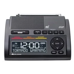 Weather Radios Midland Deluxe Weather Alert Radio With Dual Alarm Clock (WR400)