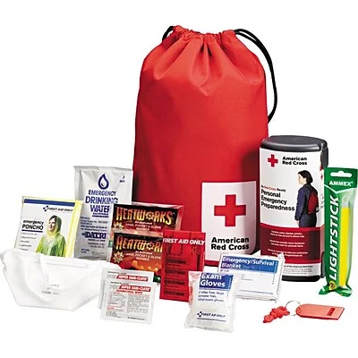 Emergency Kits First Aid Only™ American Red Cross Deluxe Personal Safety Emergency Pack (RC-622) 4 Emergency Kits First Aid Only™ American Red Cross Deluxe Personal Safety Emergency Pack (RC-622) - Image 2