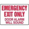 Safety Signs Accuform Signs® Safety Sign, Emergency Exit Only, 10" X 14", Adhesive Vinyl, Ea (MEXT932VS) -Ready America Shop s0870248 s7