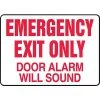 Safety Signs Accuform Signs® Safety Sign, Emergency Exit Only, 7" X 10", Adhesive Vinyl, Ea (MEXT591VS) -Ready America Shop s0870249 s7