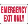 Safety Signs Accuform Signs® Safety Sign, Emergency Exit Only, 10" X 14", Adhesive Vinyl, Ea (MEXT918VS) 2 Safety Signs Accuform Signs® Safety Sign, Emergency Exit Only, 10" X 14", Adhesive Vinyl, Ea (MEXT918VS) -Ready America Shop s0870250 s7