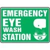 Safety Signs Accuform Signs® Safety Sign, Emergency Eye Wash Station, 10" X 14", Adhesive Vinyl, Ea 1 Safety Signs Accuform Signs® Safety Sign, Emergency Eye Wash Station, 10" X 14", Adhesive Vinyl, Ea -Ready America Shop s0870346 s7