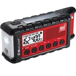 Midland Two Way & Weather Radios E+ Ready Emergency Dynamo Crank Radio With AM/FM Weather Alert With 2600mAH Battery With PDQ