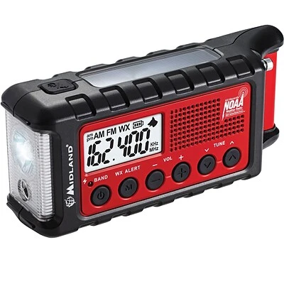 Midland Two Way & Weather Radios E+ Ready Emergency Dynamo Crank Radio With AM/FM Weather Alert With 2600mAH Battery With PDQ 2 Midland Two Way & Weather Radios E+ Ready Emergency Dynamo Crank Radio With AM/FM Weather Alert With 2600mAH Battery With PDQ