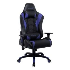 Gaming Chairs Quill Brand® Emerge Vartan Bonded Leather Gaming Chair, Blue/Black (53242)