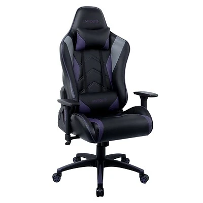 Gaming Chairs Quill Brand® Emerge Vartan Bonded Leather Gaming Chair, Purple/Black (59259) 3 Gaming Chairs Quill Brand® Emerge Vartan Bonded Leather Gaming Chair, Purple/Black (59259)