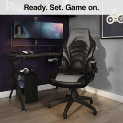 Emerge Gaming Chairs Quill Brand® Luxura Faux Leather Racing Gaming Chair, Black And Gray (52503) 15 Emerge Gaming Chairs Quill Brand® Luxura Faux Leather Racing Gaming Chair, Black And Gray (52503) -Ready America Shop s1214411 s7