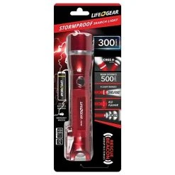 LifeGear Flashlights & Lanterns Life+Gear 7" 300-Lumen Search Light 300 + Emergency Signaling, Red (AA35-60538-RED) -Ready America Shop sp105961644 s7