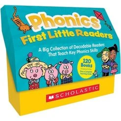 Scholastic Classroom Books Phonics First Little Readers (Classroom Set), 24 Titles, 5 Copies Per Title (9781338717556)