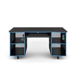 Office Desks Whalen Emergent Gaming 60" Laminate Computer Desk, Black (SPUS-EGDB)