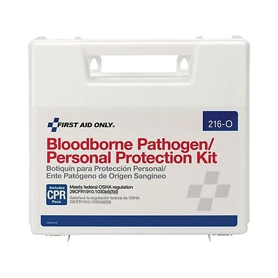 Emergency Kits First Aid Only 29 Piece Bloodborne Pathogen (BBP) Spill Clean Up Kit & Personal Protection With CPR Pack (216-O) 7 Emergency Kits First Aid Only 29 Piece Bloodborne Pathogen (BBP) Spill Clean Up Kit & Personal Protection With CPR Pack (216-O) - Image 5