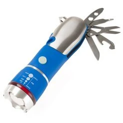 Camping Stalwart 12 In 1 Emergency Safety Multi Tool And LED Flashlight - BLUE