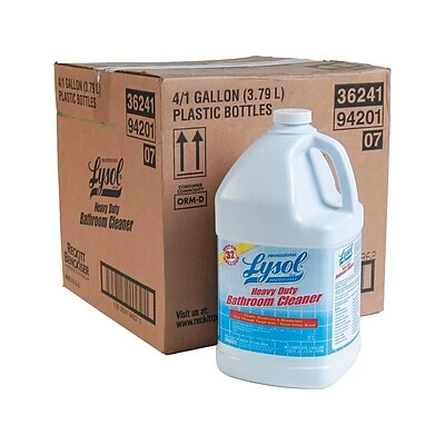 Toilet And Bathroom Cleaners Professional Lysol Restroom Liquid Cleaner, Fresh Lime, 128 Oz., 4/Carton (36241-94201) 3 Toilet And Bathroom Cleaners Professional Lysol Restroom Liquid Cleaner, Fresh Lime, 128 Oz., 4/Carton (36241-94201)