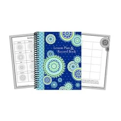 Lesson Plans & Grade Books Eureka Blue Harmony 160 Pages Lesson Planner And Record Book, Each (EU-866273)