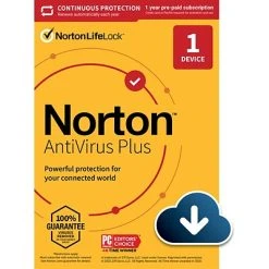 Anti-Virus And Security Software Norton AntiVirus Plus For 1 Device, Windows/Mac, Download (21390616)