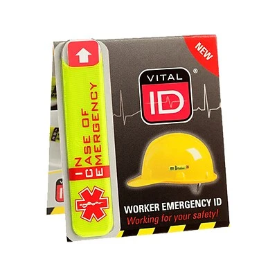 Safety Signs National Marker Personal Protection Hat Tag, Yellow/Red/White, 25/Pack (HH205) 3 Safety Signs National Marker Personal Protection Hat Tag, Yellow/Red/White, 25/Pack (HH205)